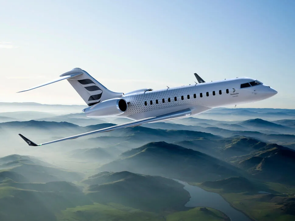 Bombardier Global 5500 в полёте