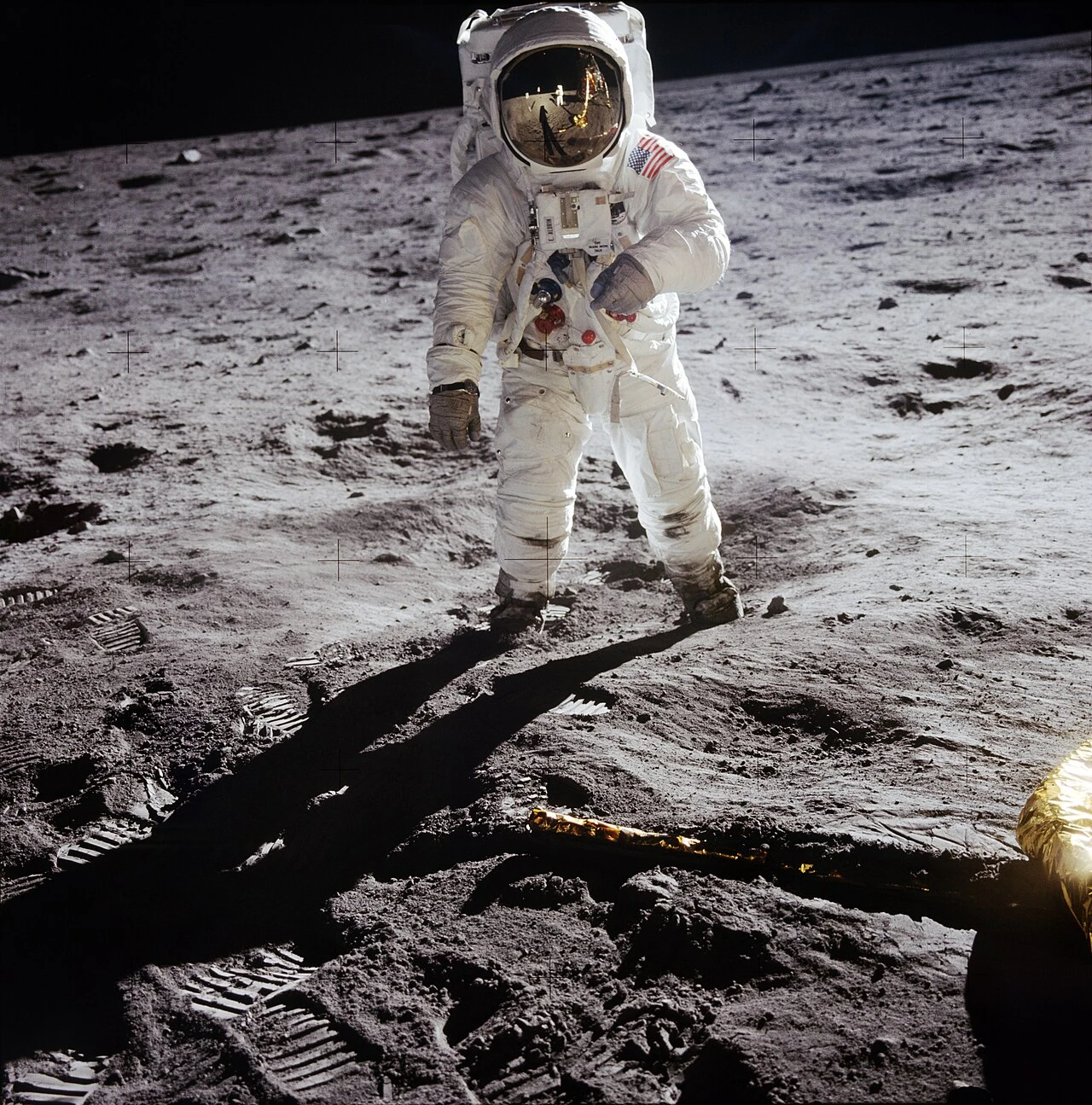 Apollo 11 · Базз Олдрин на поверхности Луны