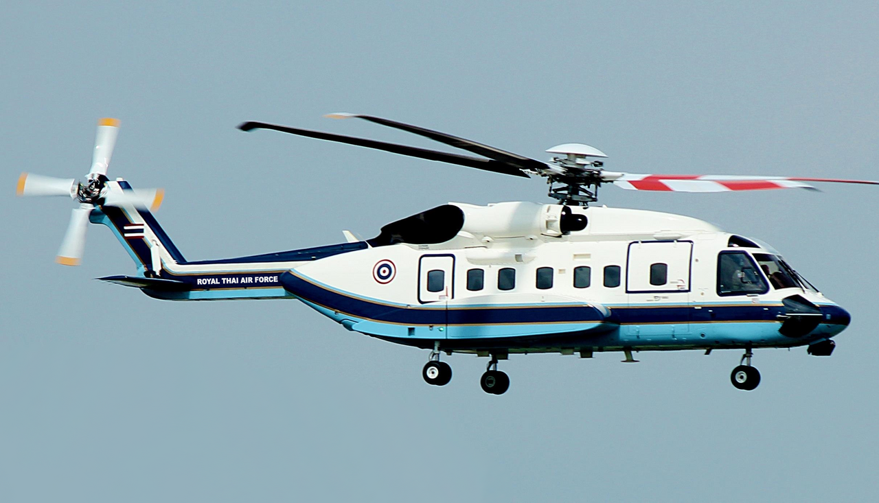 Sikorsky S-92 ВВС Таиланда в полёте