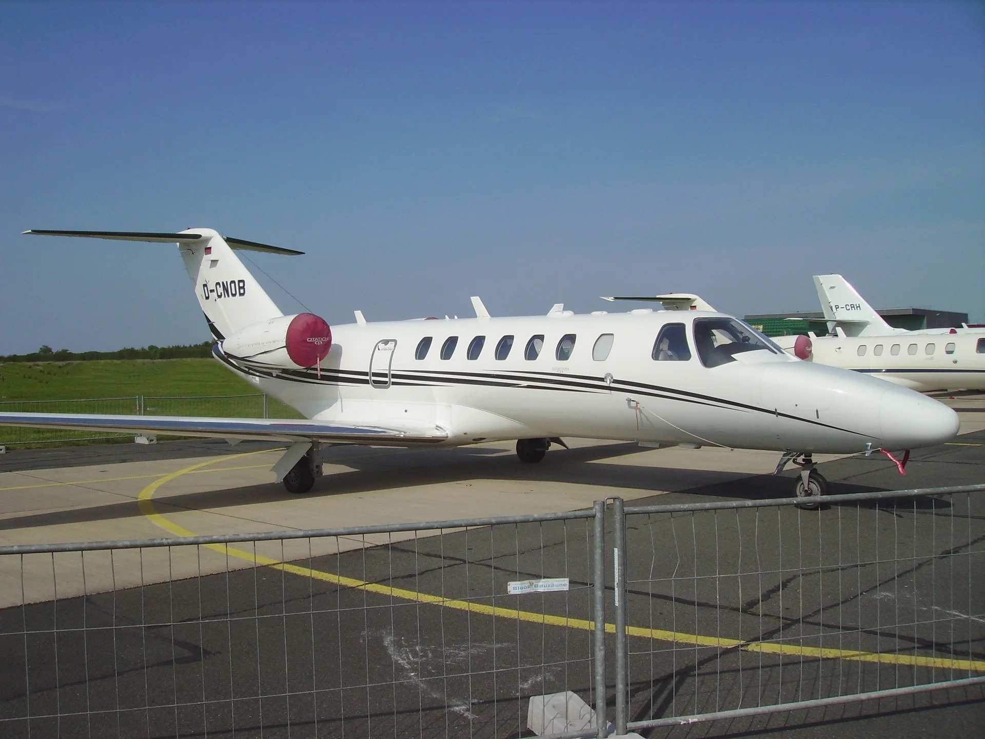 Light business jet Cessna Citation CJ3 parked