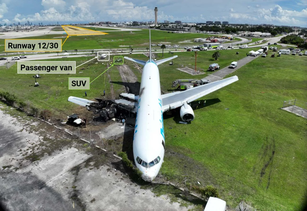 NTSB опубликовал предварительные данные о выкатывании Boeing 767 в Майами